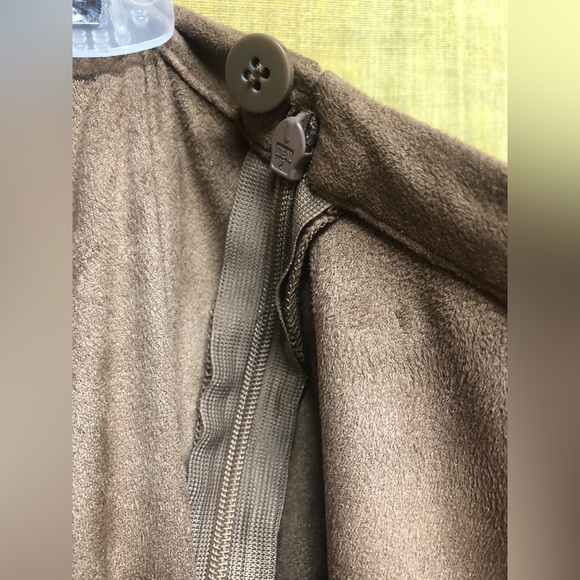 Chico’s faux suede double fringe western skirt - Picture 3 of 7